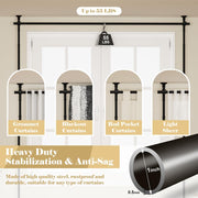 No-Drill Curtain Divider Frame – 71–188cm Wide, 1.2–3m High