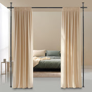No-Drill Tension Room-Divider Curtain Rod – 6 Options