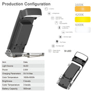 USB-Rechargeable Clip-On Reading Light with 100 Index Tabs