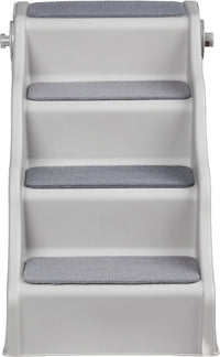 Grey Foldable Pet Steps – Approx. 37 × 58 × 49.5 cm