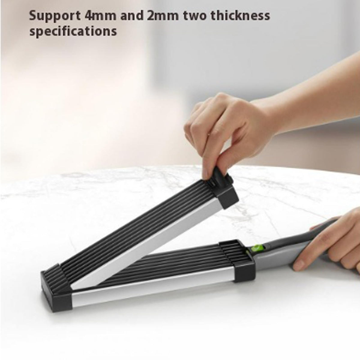 Manual Fresh-Meat Slicer & Cleaver Set – Black
