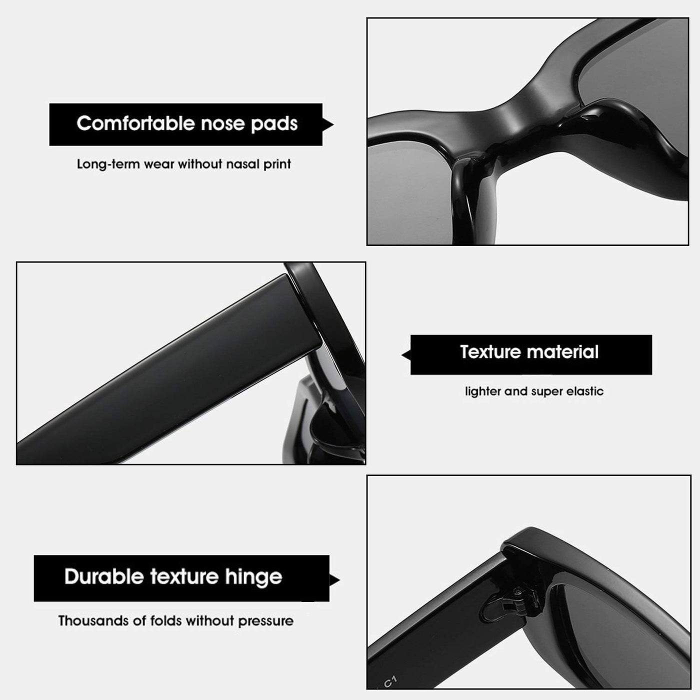 Narrow Rectangle Retro Sunglasses – Black & Tortoise