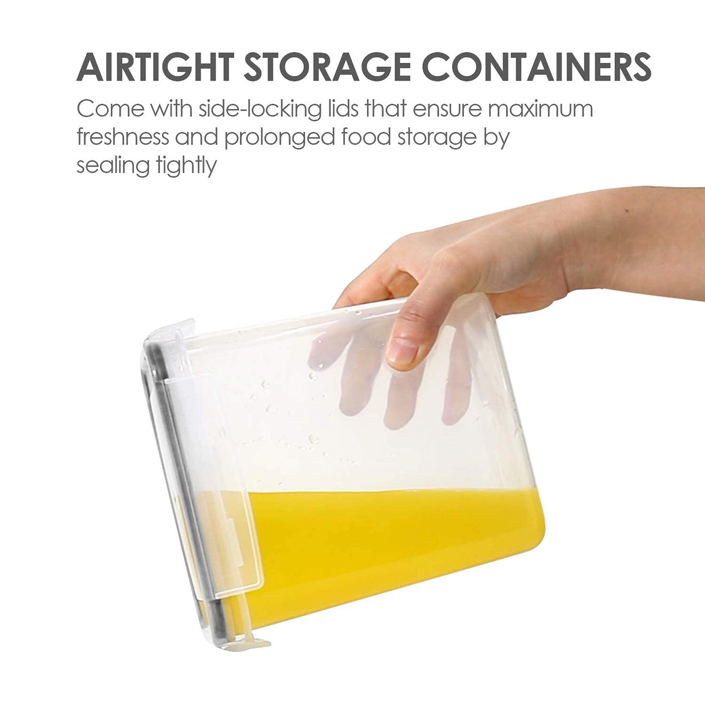 24pcs Airtight Food Storage Container Set, kitchen Storage & Organisation, BPA-Free Pantry Organiser Plastic Food Containers with Lids for Cereal, Flour and Sugar, Includes 24 Labels