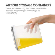 24pcs Airtight Food Storage Container Set, kitchen Storage & Organisation, BPA-Free Pantry Organiser Plastic Food Containers with Lids for Cereal, Flour and Sugar, Includes 24 Labels