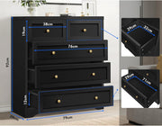 5-Drawer Tallboy Storage Cabinet