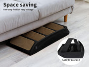 50 cm Black Foldable Pet Stairs – 76 kg Capacity