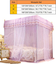 Four-Corner Sheer Mesh Bed Canopy – 150 × 200 × 200cm