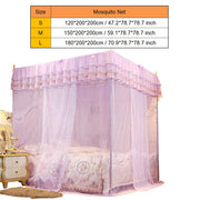 Four-Corner Sheer Mesh Bed Canopy – 150 × 200 × 200cm