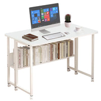 80 cm Foldable Mobile Computer Desk with Shelf