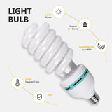 Softbox Lighting Kit 20"x 28"/ 50x70 cm Soft Box Studio Lights 2x135W 5500K Continuous Lighting Equipment with Energy Saving Light Bulb & Carry Bag, Light for Portraits and Product Photography