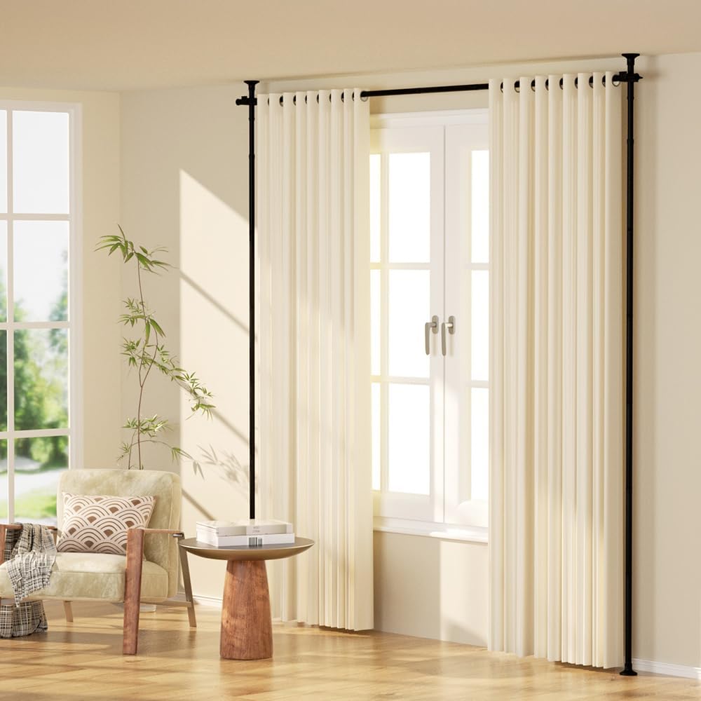 No-Drill Curtain Divider Frame – 71–188cm Wide, 1.2–3m High