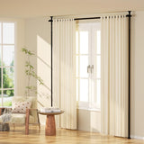 Kokorona Room Divider Curtain Rod, Vertical Tension Rod, No Drilling Floor to Ceiling Freestanding Curtain Rod Damage Free, 71-188 cm(W) 1.2-3 m(H) Expandable Curtain Divider Stand for Room Separation