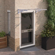 90 cm-Deep Polycarbonate Door & Window Canopy – 3 Finishes