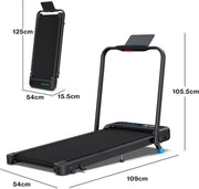 3 in 1 Foldable Walking Pad, Under Desk Treadmill with APP, Portable Treadmills for Home, Walking Pad Treadmill with Safety Handle Bar, 140 KG Capacity, Console and Mute Remote Control