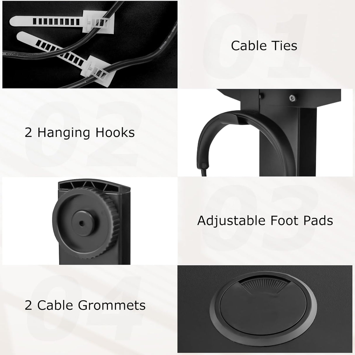 Giantex Electric Standing Desk, 140 x 60 cm Sit Stand Home Office Desk with 3 Memory Height Settings, Height Adjustable Computer Desk with 2 Hanging Hooks & Cable Management (Black)