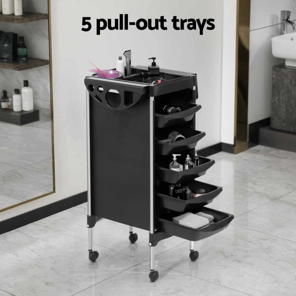 Embellir 6-Tier Mobile Salon Storage Trolley