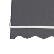2.1 × 2.1 m Manual Retractable Outdoor Blind – Grey