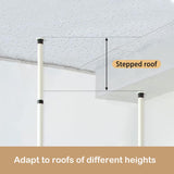 Room Divider Curtain Rods No Drill Tension Curtain Rod for Room Partition 110-305cm Height and 100-180cm Width Room Dividers for Bedroom Home Office