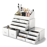 Readaeer Makeup Cosmetic Organizer Storage Drawers Display Boxes Case with 12 Drawers (Black)