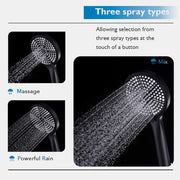 10-Inch Round Rain Shower & 3-Mode Handheld Rail Set