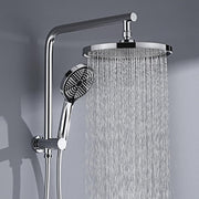 10-Inch Round Rain Shower & 3-Mode Handheld Rail Set