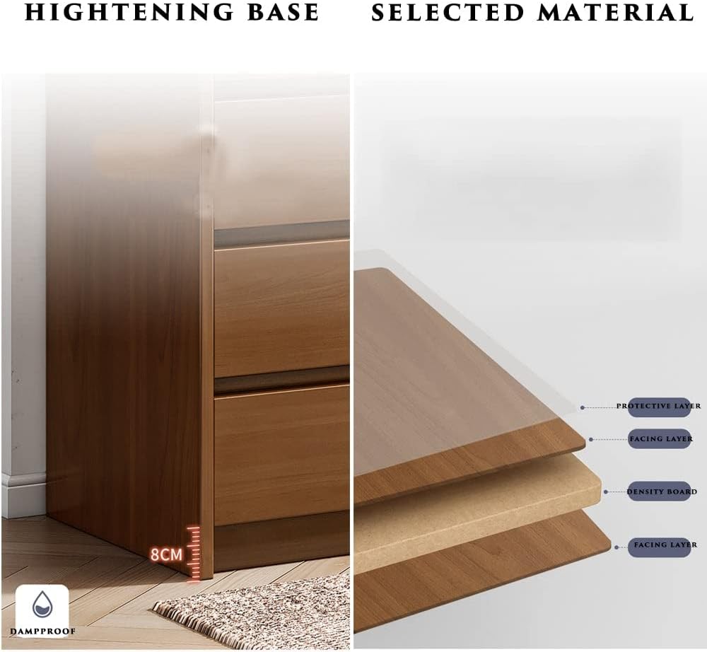 Wooden 6-Drawer Chest of Drawers