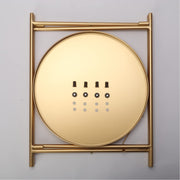 Gold 2-Tier Round Metal Side Table