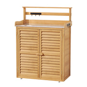 Gardeon 120 cm 3-Tier Outdoor Storage Cabinet