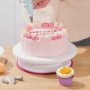 200 PCs Cake Decorating Supplies Kit for Beginners, Cake Decorating Tools, 1 Cake Turntable Stand with Piping Bags & Tips, 55 Piping Tips, 2 Spatula, Silicon Bag & Much More