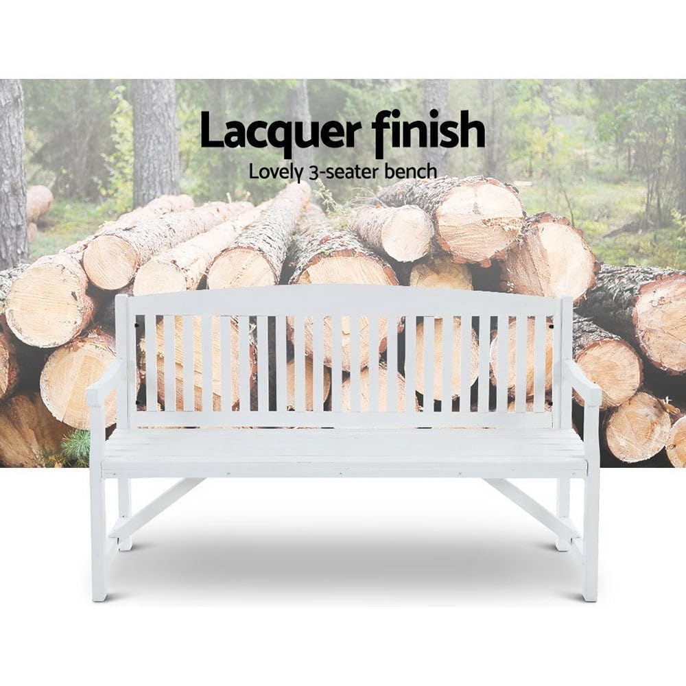 160 cm Water-Repellent Timber Garden Bench