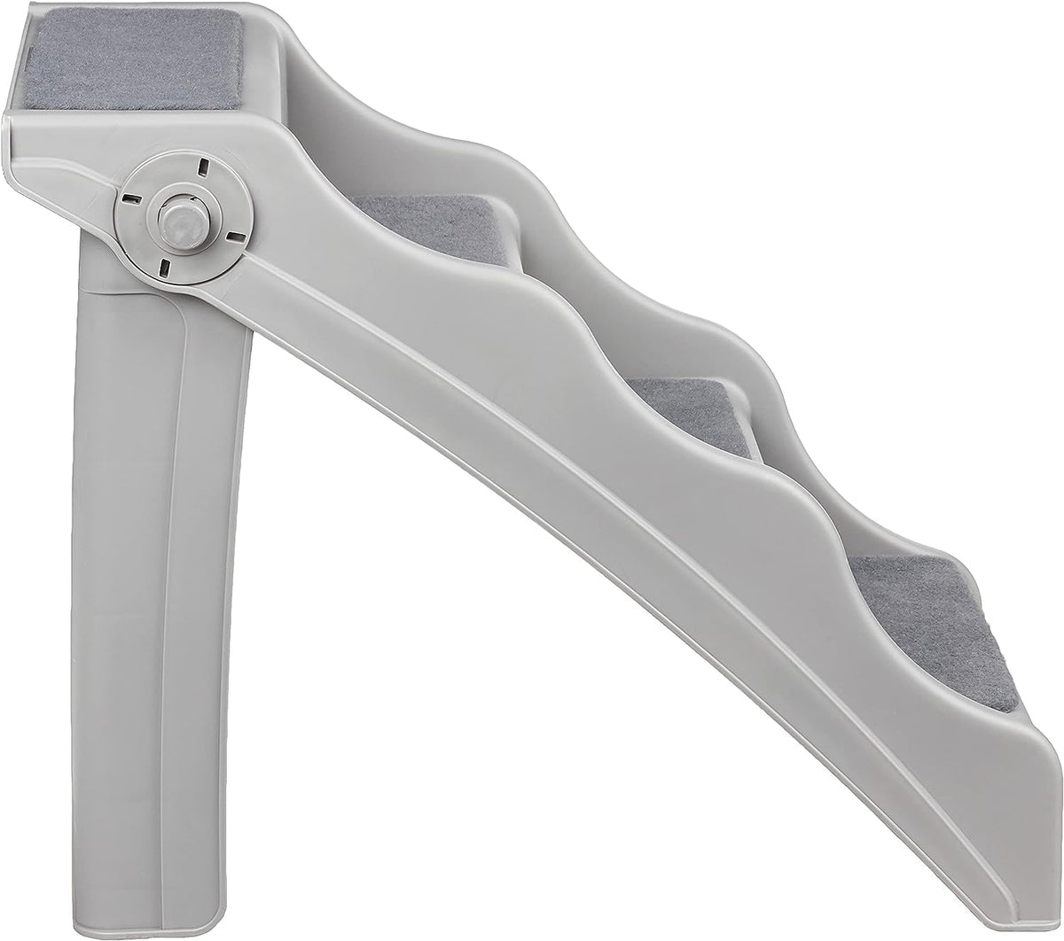 Grey Foldable Pet Steps – Approx. 37 × 58 × 49.5 cm