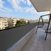 0.9 × 5 m Grey HDPE Balcony & Fence Privacy Screen