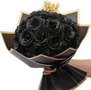 DIY Glitter Rose Bouquet Kit – 24 Artificial Roses