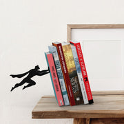 Superhero Bookend Figurines Metal Bookshelf Decor Desktop Ornament Office Desktop Accessories Bookshelf Home Decoration