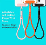 Universally Minimalist Wrist Strap Phone Lanyard with Adjustable Drop-Proof Design, 2 Phone Tether Tabs for All Mobile Phones