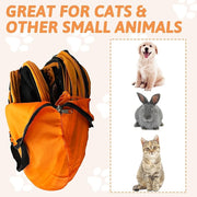 Pop-Open Mesh Cat Tent & Play Tunnel – Orange or Rainbow
