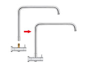 ACA 10-Inch Round Twin Shower Set – Chrome