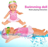 Swimmer Doll Water For Bathtub Pool Bath Time Play Shower Play