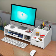 2-Tier Monitor Riser with Removable Desk Organiser
