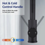 ACA Black 3 Modes Pull Out Kitchen Mixer Tap Laundry Sink Faucet Swivel