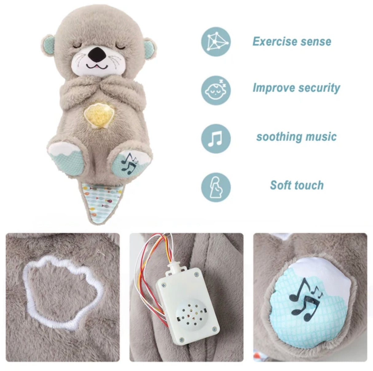 Breathing Bear™ Breathing Baby Bear, Sleep and Playmate, Bear Musical Stuffed Plush Toy with Light & Sound (Buy 2 Get 1 FREE-Add 3 items to cart)
