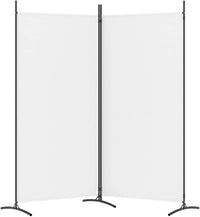 175 × 180 cm 2-Panel Folding Fabric Room Divider – 3 Colours