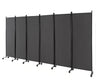 6 Panel Room Divider on Wheels 5.6Ft Tall Rolling Privacy Screens Freestanding