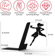 Superhero Bookend Figurines Metal Bookshelf Decor Desktop Ornament Office Desktop Accessories Bookshelf Home Decoration