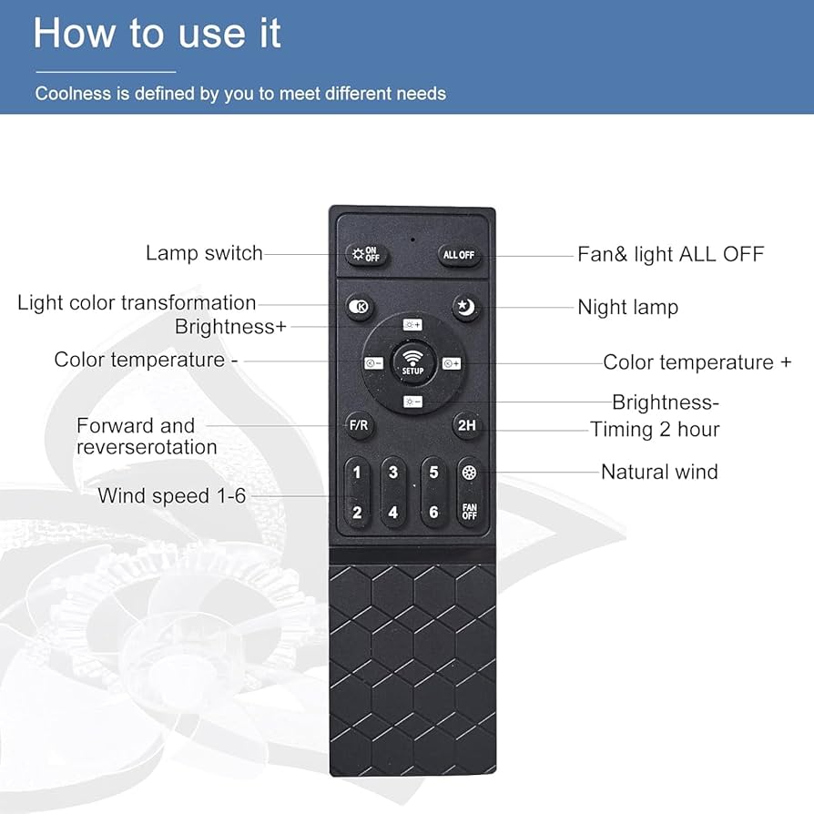 62.5 cm Low-Profile Ceiling Fan Light with Remote & App