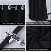 100 × 100 × 200 cm Black Retail Changing Room with Curtain