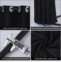 100 × 100 × 200 cm Black Retail Changing Room with Curtain