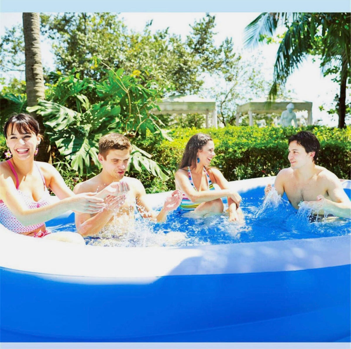 Children Kids Adult Inflatable Swimming Pool 3-Layer Family Above Ground Pool AU