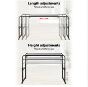 Mobile Overbed Laptop & Work Table with Wheels