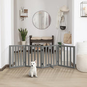 Freestanding Foldable MDF Pet Gate – 3 Sizes, White or Grey